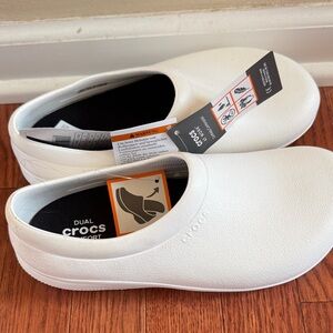 White Crocs Slip-On Sport Comfort Shoes